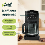 Vivid Green Kaffeemaschine 1,8L mit Display und Timer
