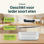 Vivid Green Meal-Prep-Behälter Glas 10 Stück