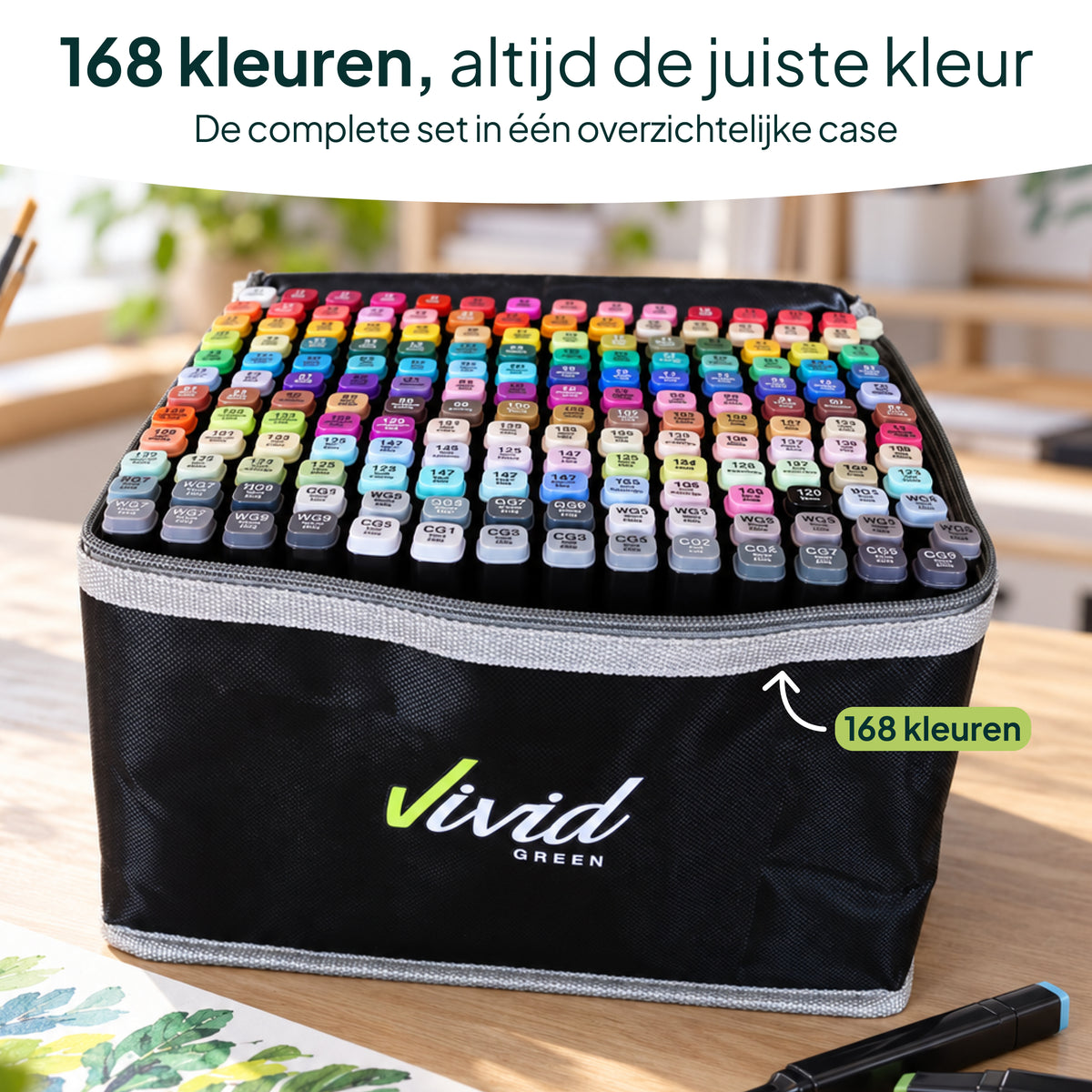 Vivid Green Twinmarker 168 Stück - Alkoholmarker