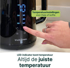 Vivid Green Wasserkocher mit Temperaturregelung