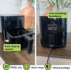 Vivid Green Heißluftfritteuse mit Display 3L
