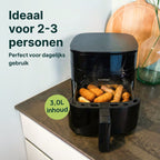 Vivid Green Heißluftfritteuse mit Display 3L