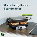 Vivid Green Sandwichmaker mit Grillfunktion