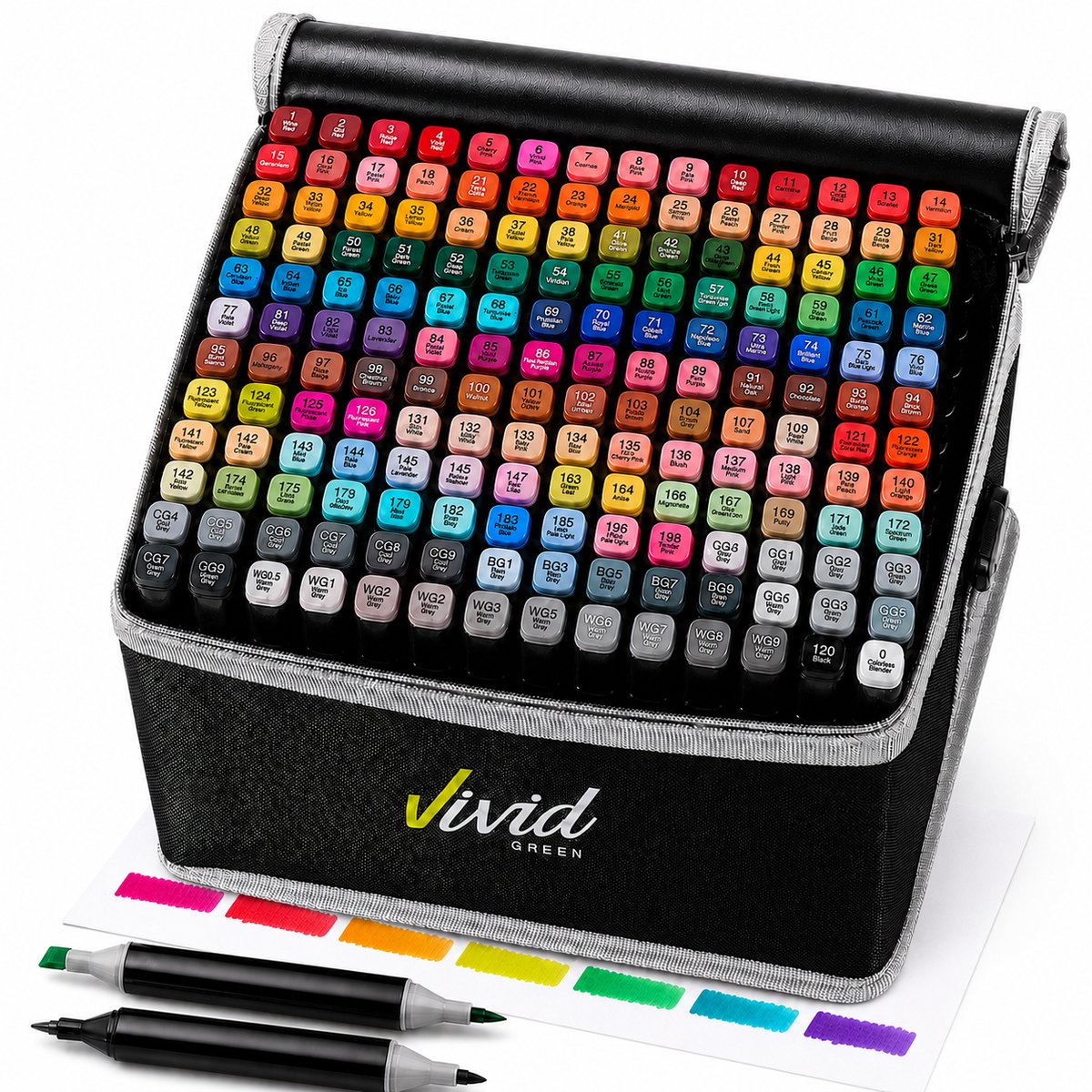 Vivid Green Twinmarker 168 Stück - Alkoholmarker