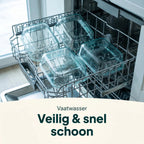 Vivid Green Meal-Prep-Behälter aus Glas, 6 Stück