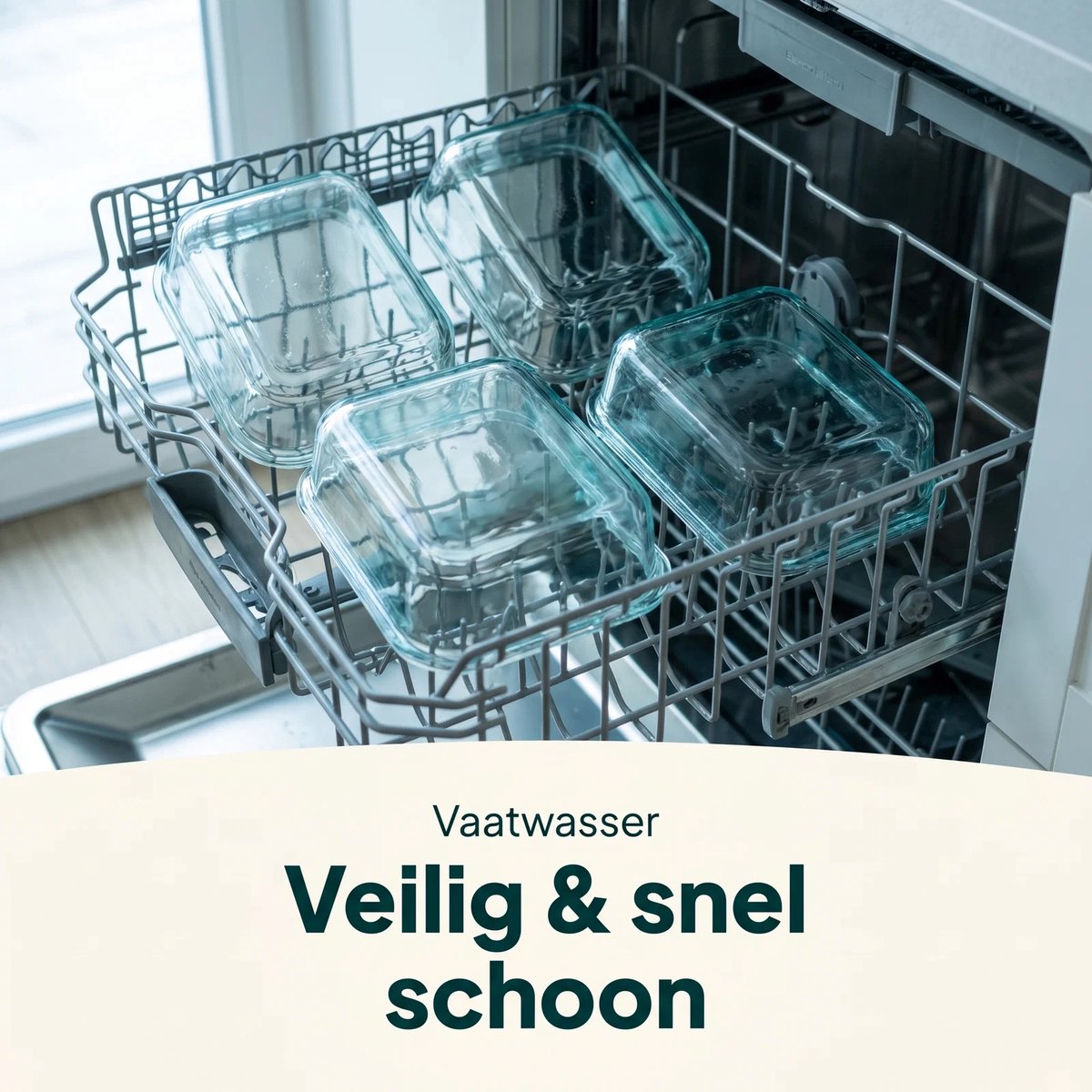 Vivid Green Meal-Prep-Behälter aus Glas, 6 Stück