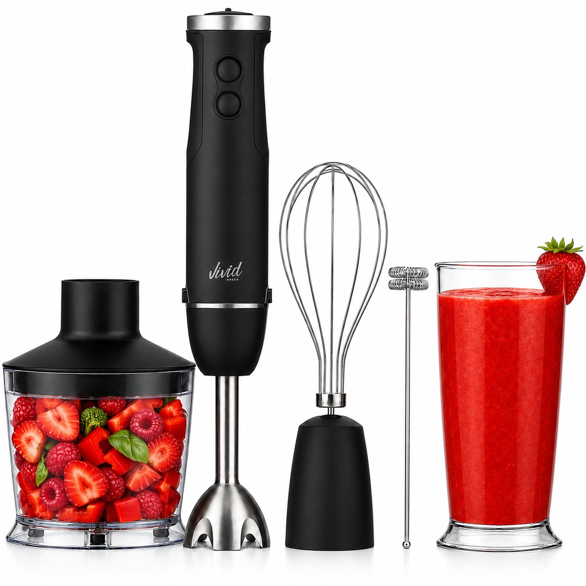 Vivid Green 5-in-1 Stabmixer-Set