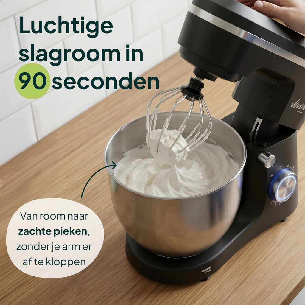 Vivid Green Küchenmaschine 1500W - 3,8L Rührschüssel