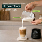 Vivid Green Deluxe Glas-Milchaufschäumer