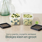 Vivid Green Gemüseschneider und Meal-Prep-Behälter Multifunktional
