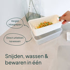 Vivid Green Gemüseschneider und Meal-Prep-Behälter Multifunktional