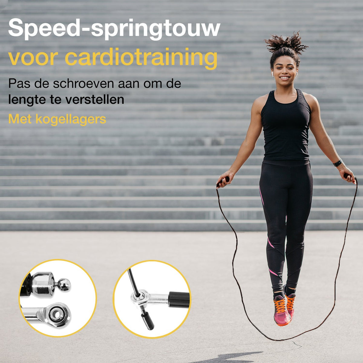 Vivid Green Professionelles Sport-Springseil mit Zähler