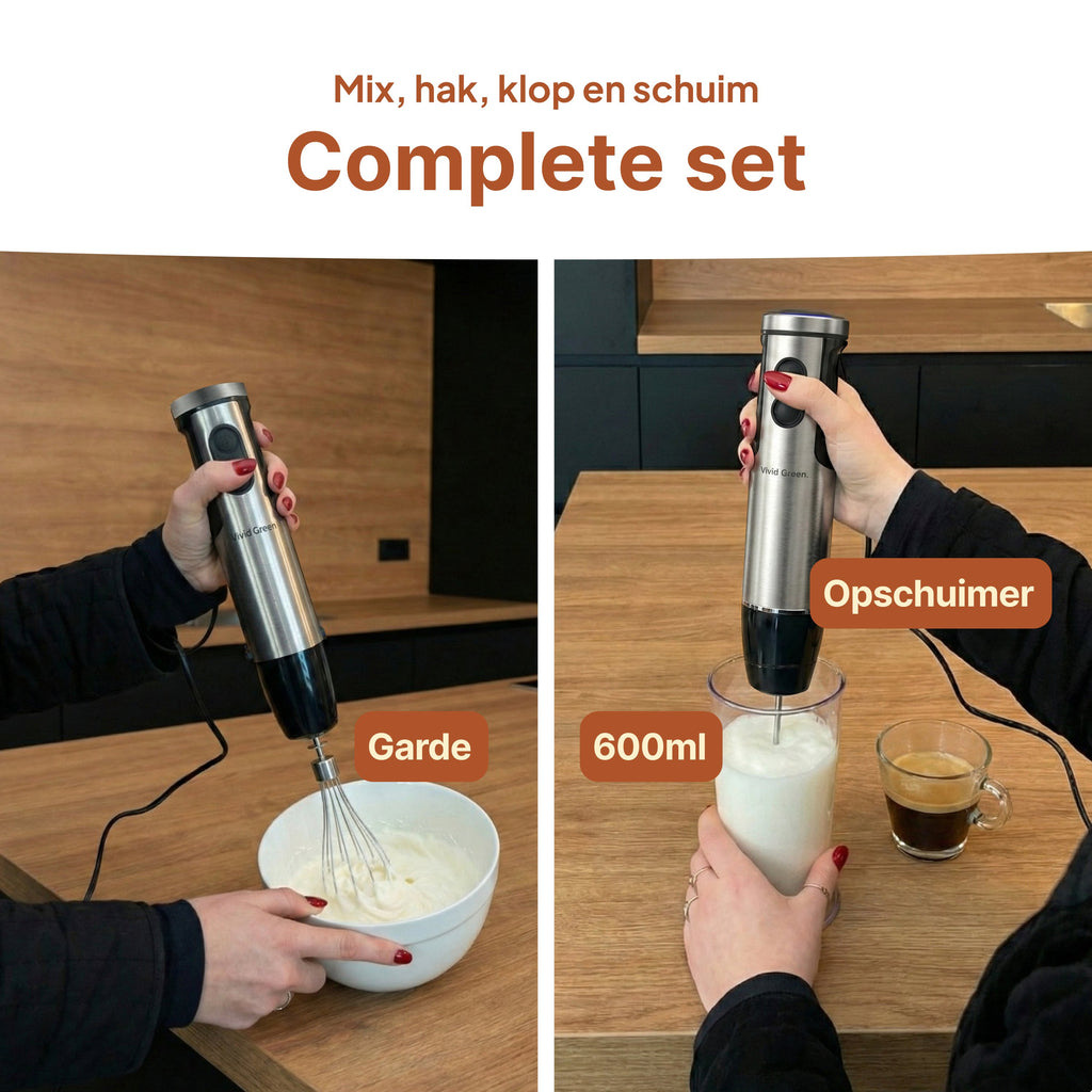 Vivid Green 5-in-1 Stabmixer-Set