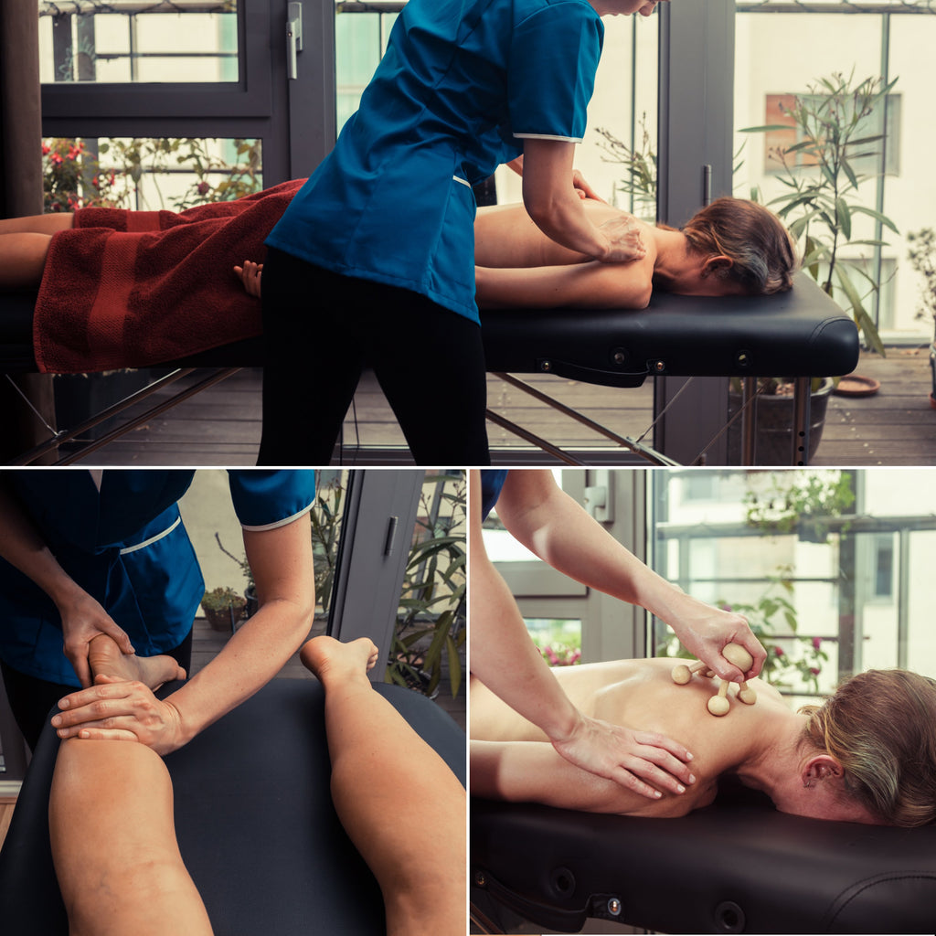 Vivid Green Massageliege 3 Zonen - Klappbar - 8 Höhenverstellungen