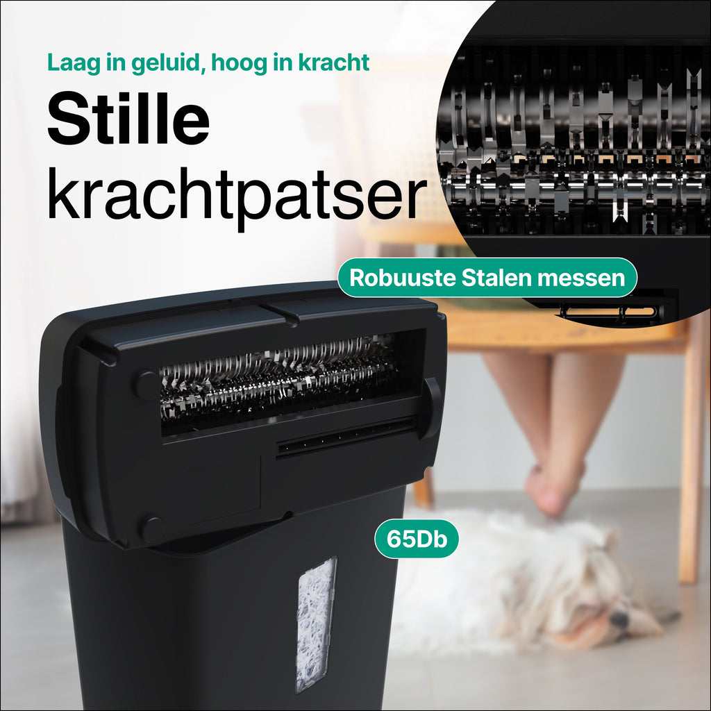 Vivid Green Aktenvernichter 13L - Schwarz