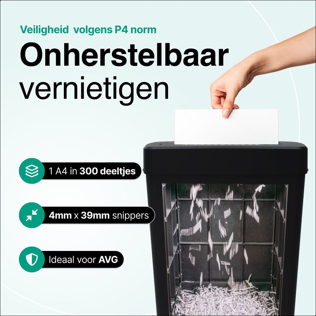 Vivid Green Aktenvernichter 13L - Schwarz