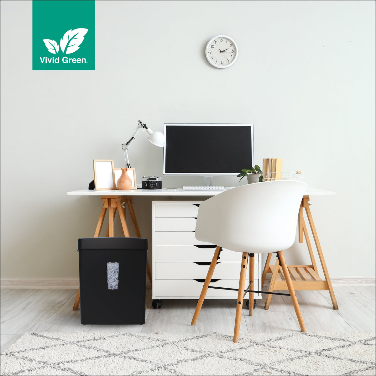 Vivid Green Aktenvernichter 13L - Schwarz