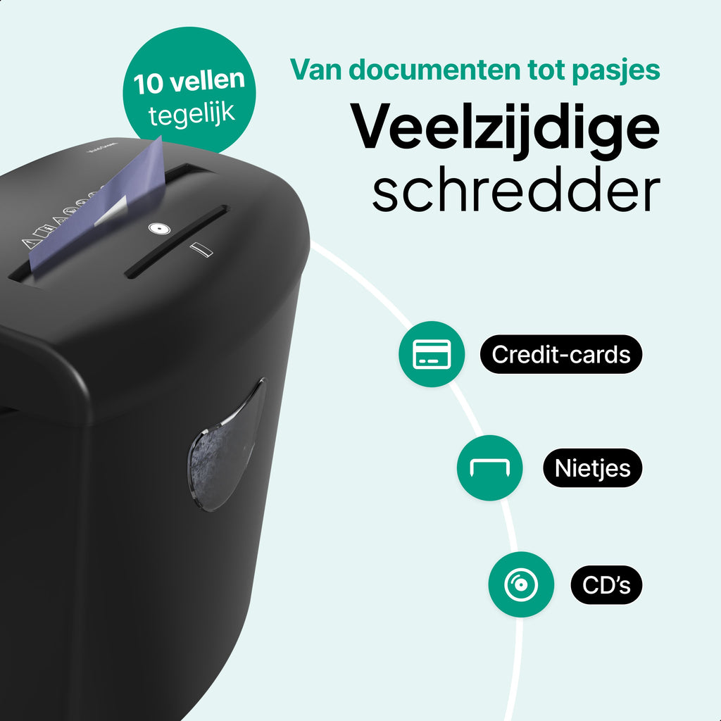 Vivid Green Aktenvernichter 21L - Schwarz