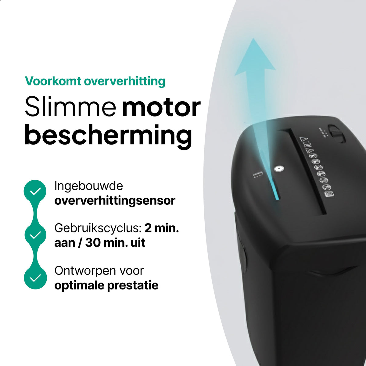 Vivid Green Aktenvernichter 21L - Schwarz