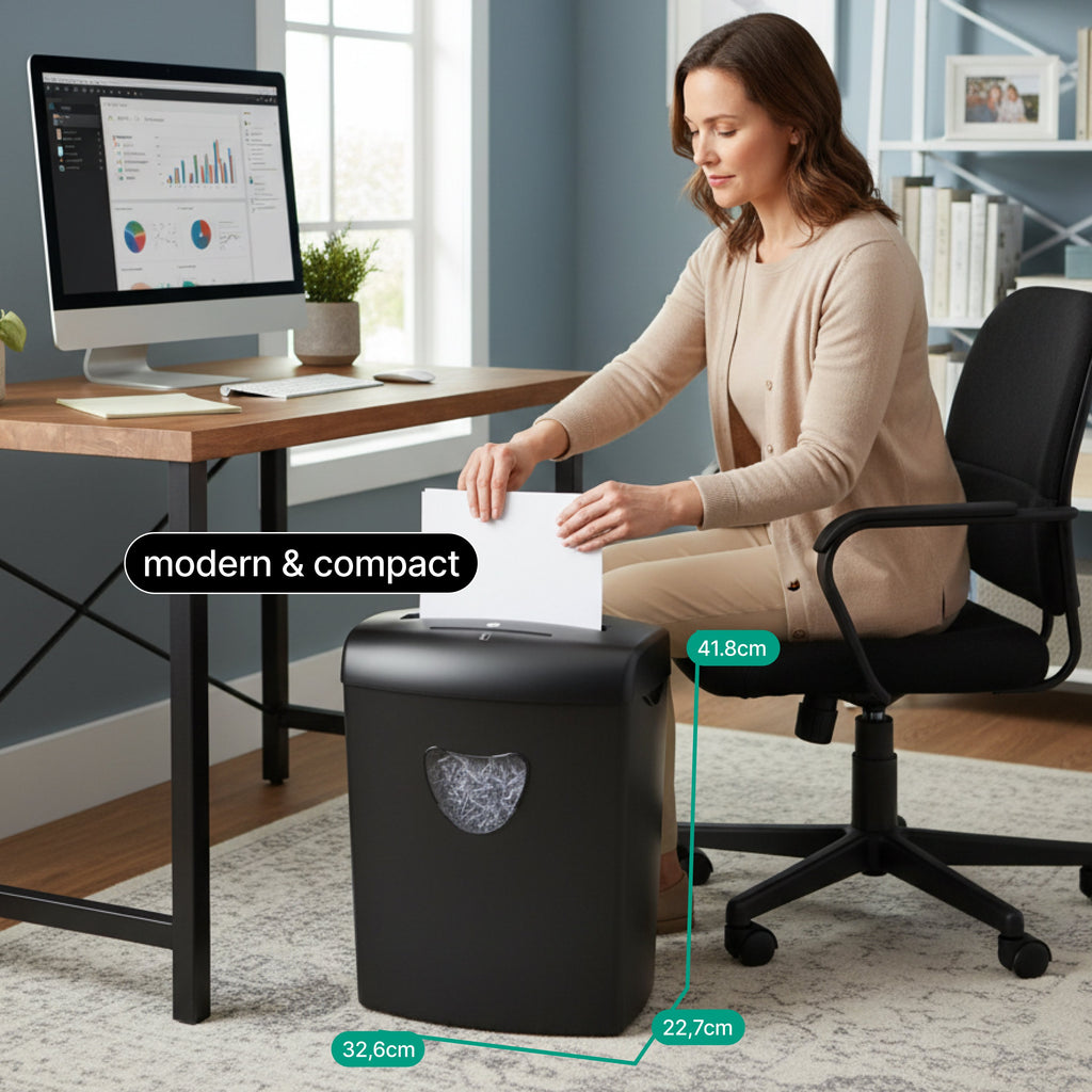 Vivid Green Aktenvernichter 21L - Schwarz