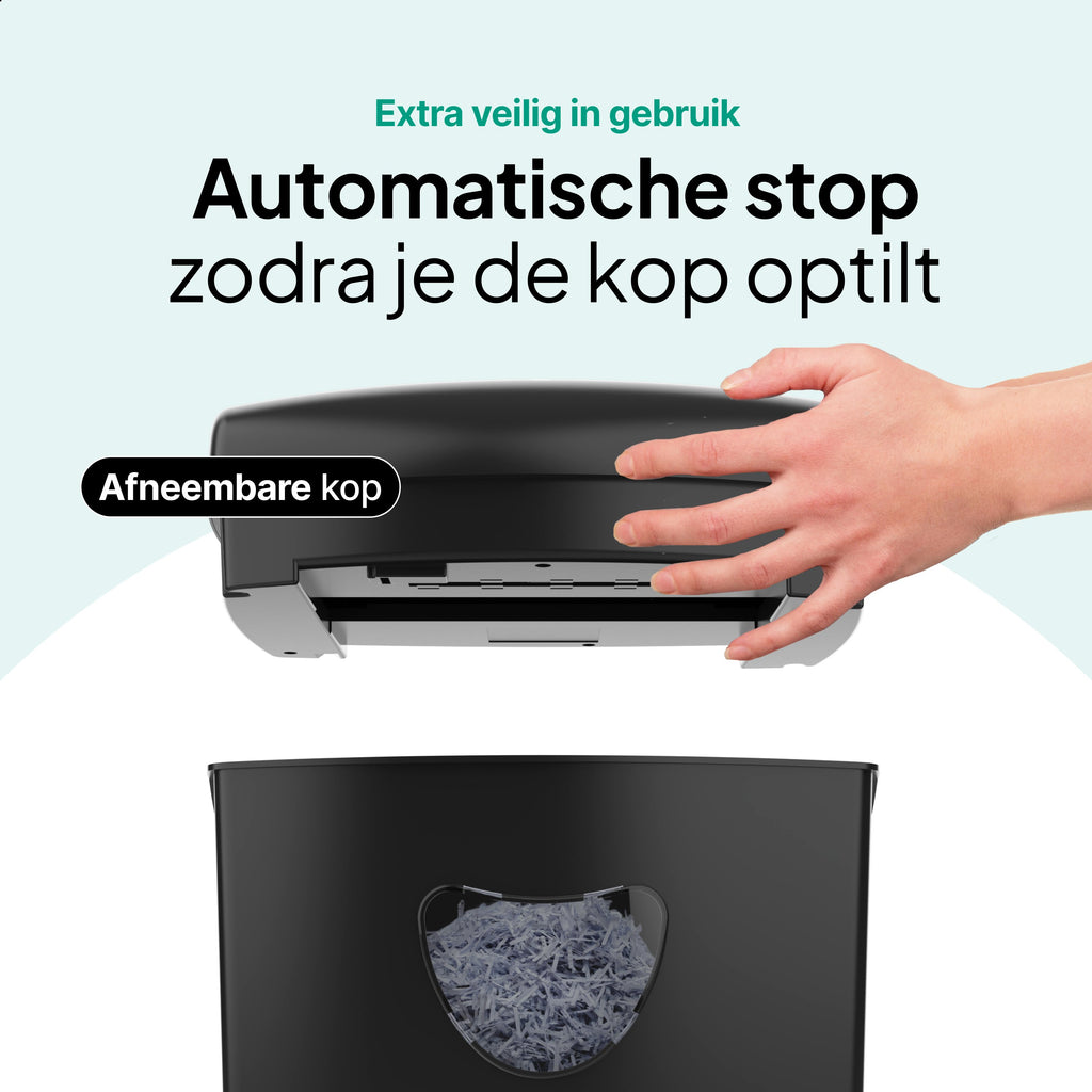 Vivid Green Aktenvernichter 21L - Schwarz