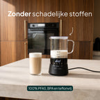 Vivid Green Deluxe Glas-Milchaufschäumer