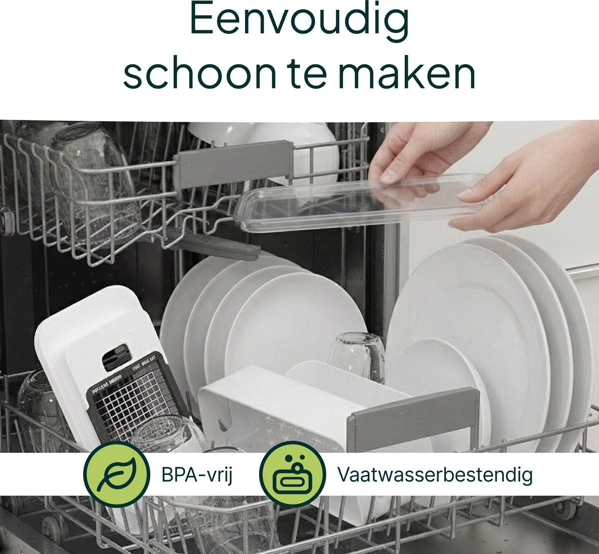 Vivid Green Gemüseschneider und Meal-Prep-Behälter Multifunktional