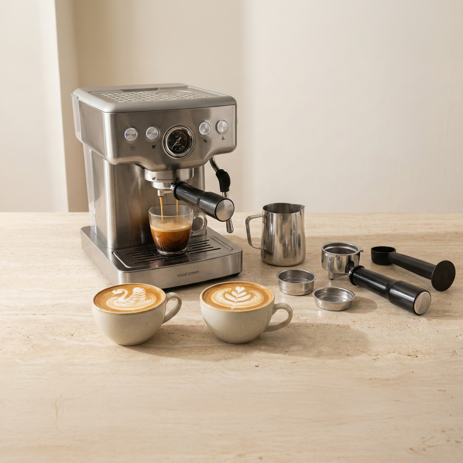 Auswahl zwischen Single oder Double Shot