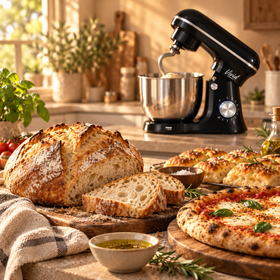 Brot und Pizza