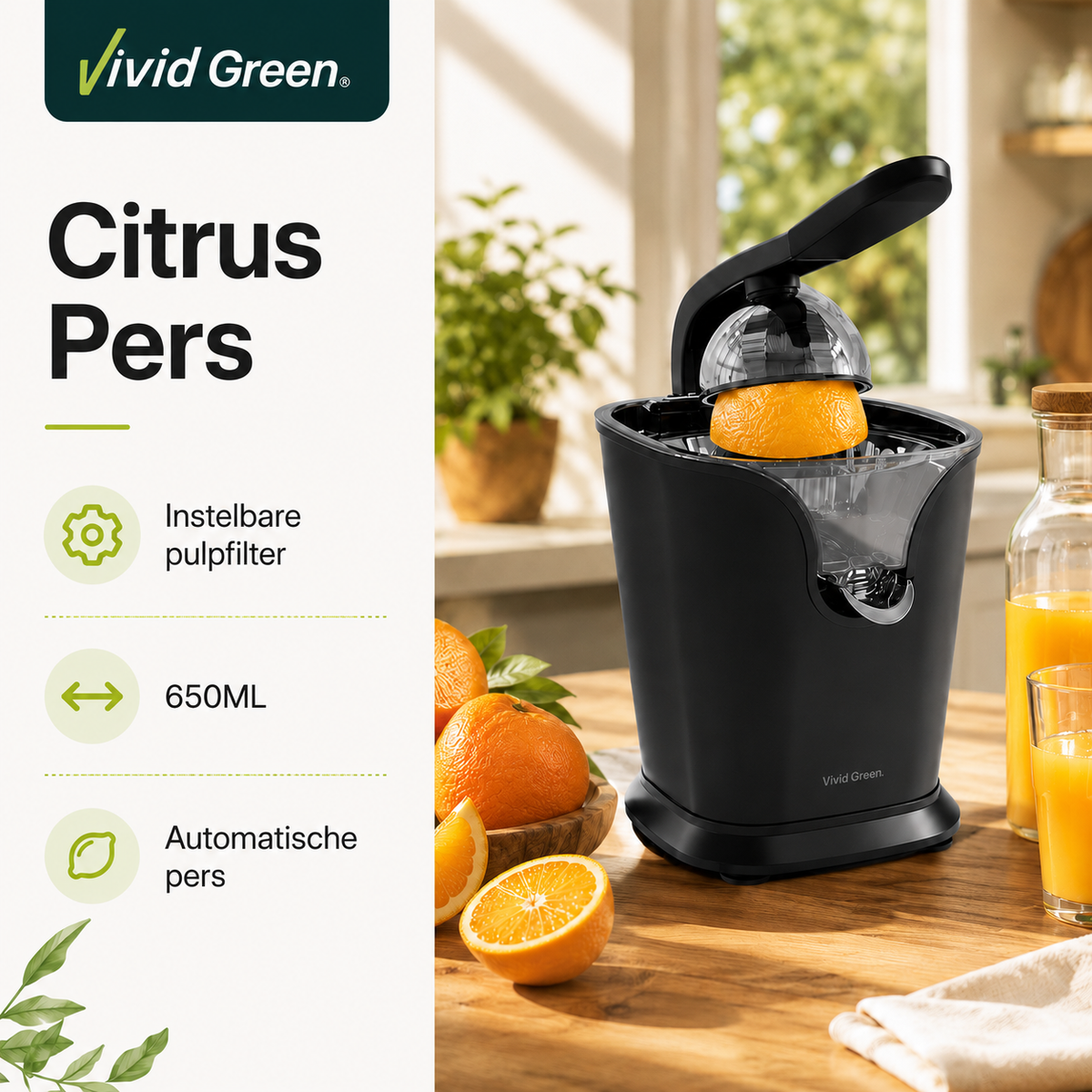 Vivid Green Elektrische Zitruspresse