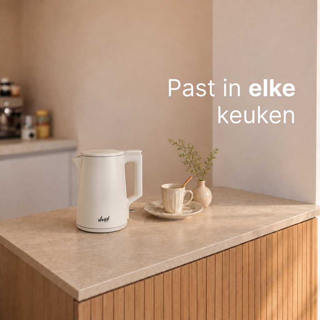 Vivid Green 2200W Wasserkocher - Creme