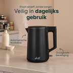 Vivid Green 2200W Wasserkocher - Schwarz