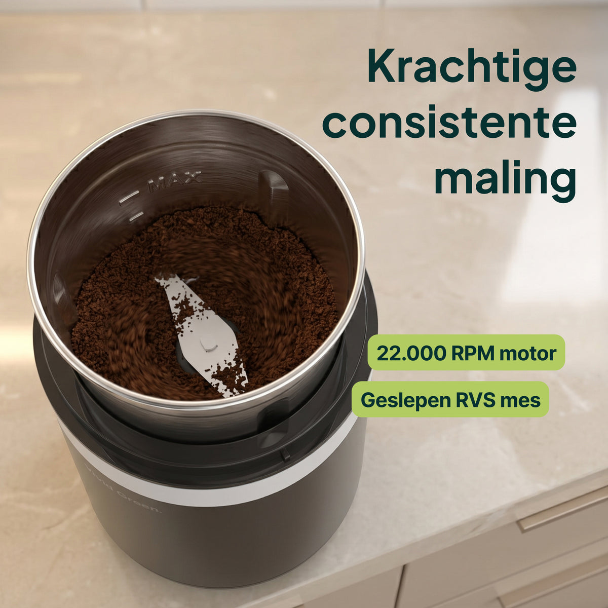 Vivid Green Elektrische Kaffeemühle