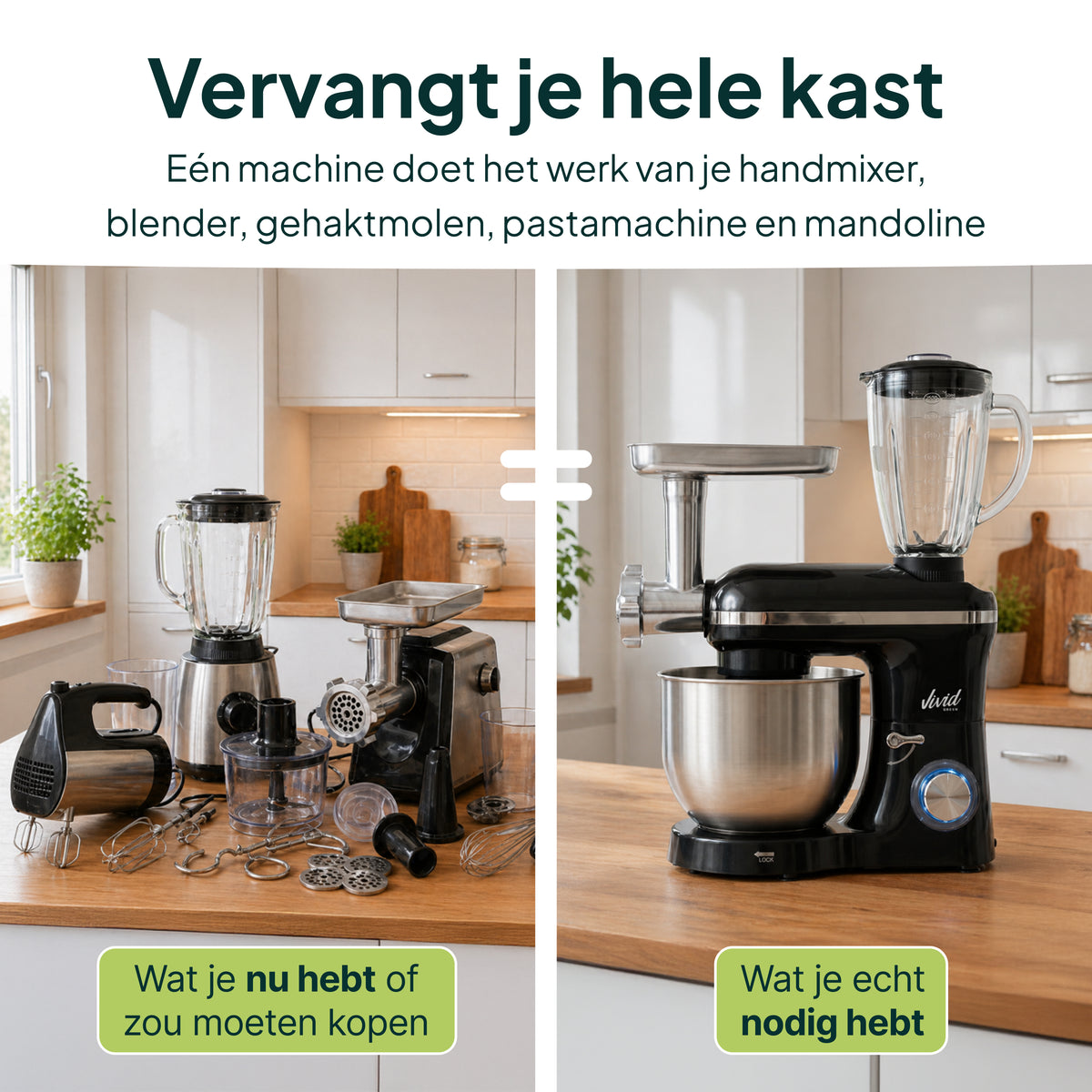 Vivid Green Multifunktionale Küchenmaschine