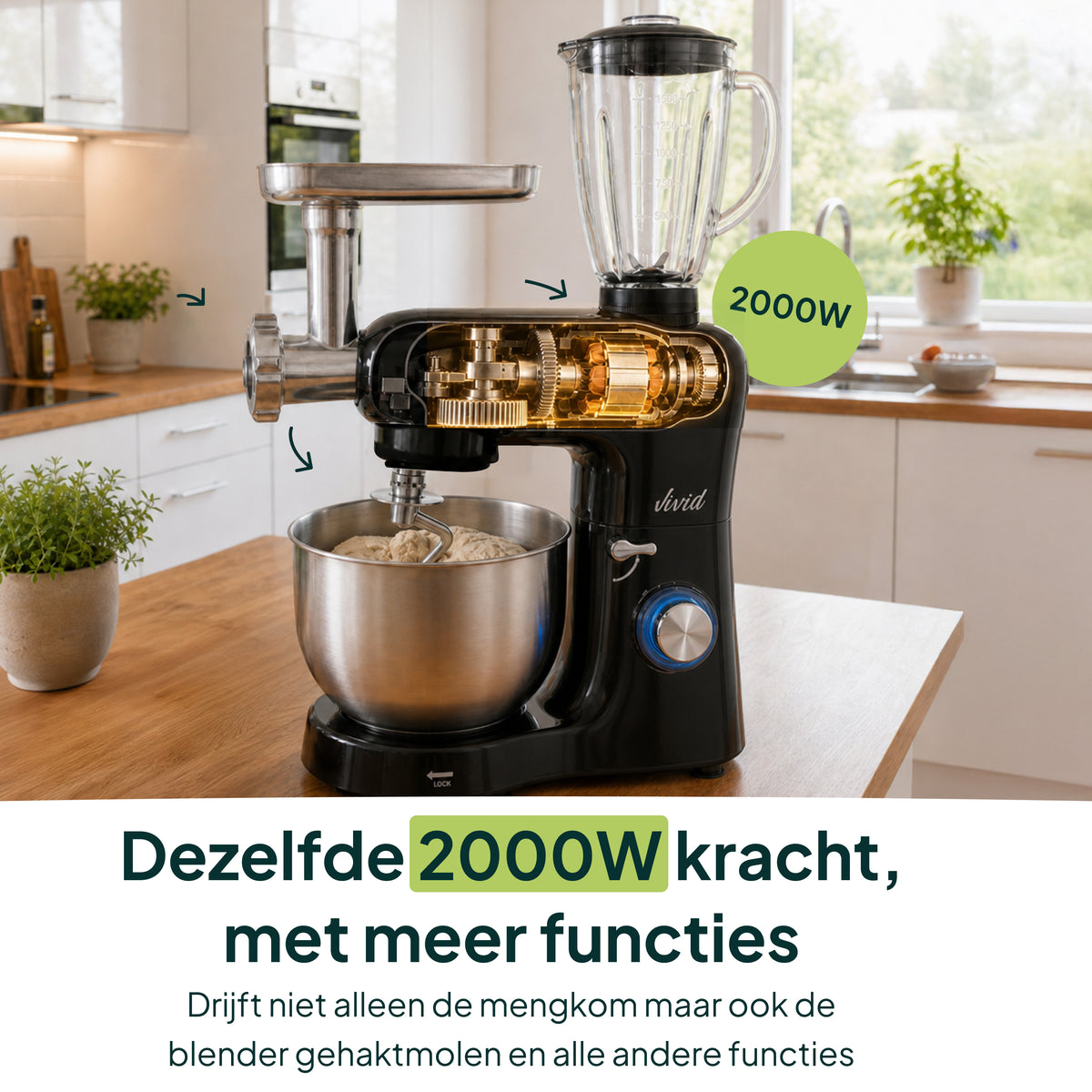 Vivid Green Multifunktionale Küchenmaschine