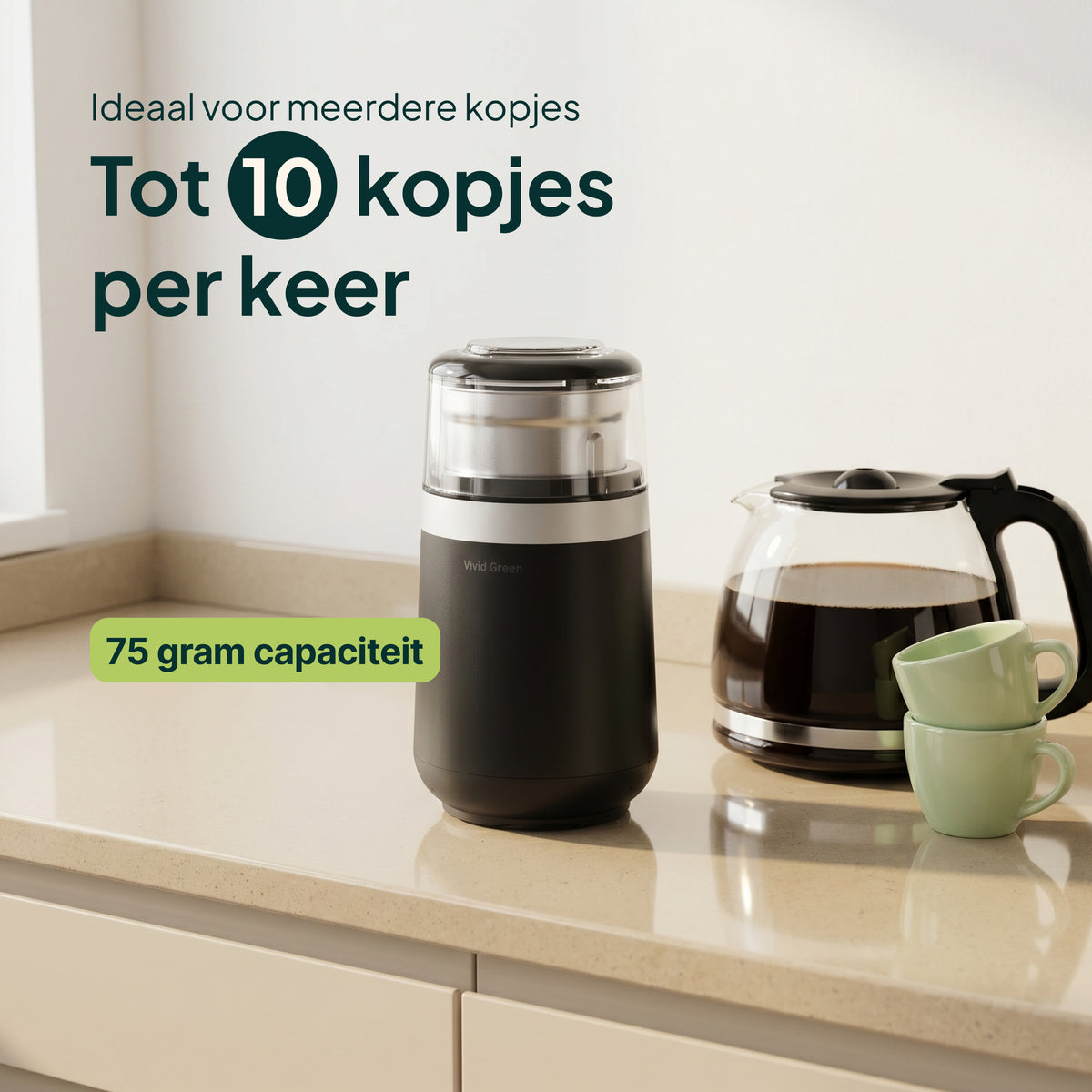 Vivid Green Elektrische Kaffeemühle
