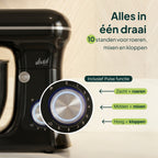 Vivid Green Küchenmaschine 1500W 5L Rührschüssel