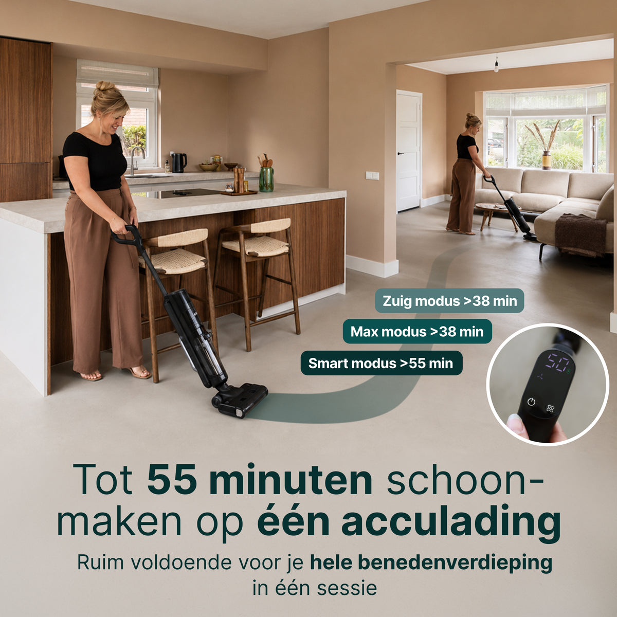 Vivid Green Bodenreiniger 2-in-1 mit Wischfunktion
