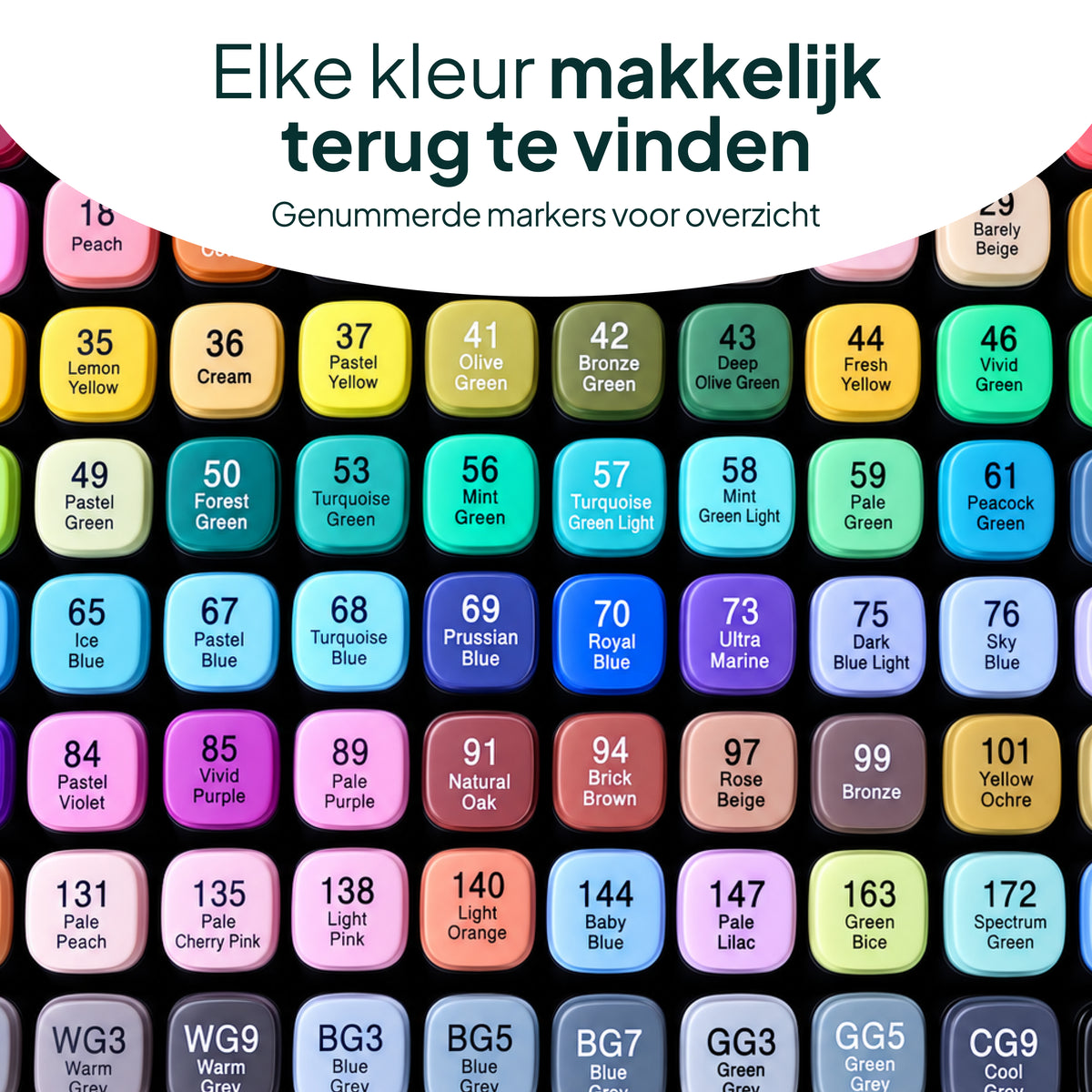 Vivid Green Twinmarker 262 Stück - Alkoholmarker