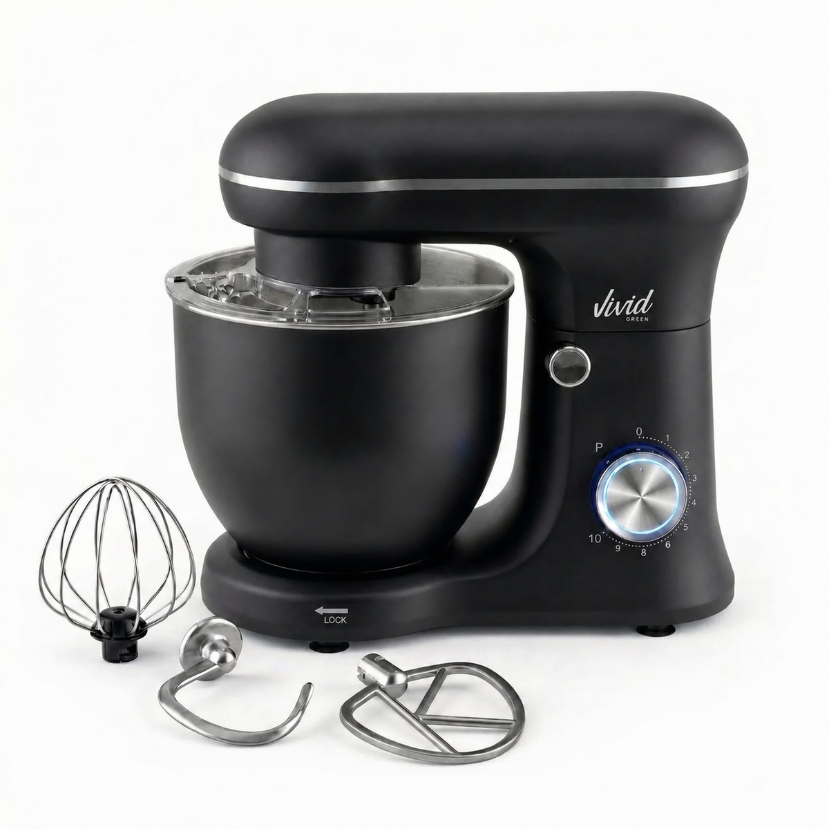 Vivid Green Küchenmaschine 1500W 5L Rührschüssel