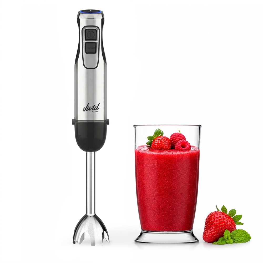 Vivid Green Stabmixer mit Messbecher